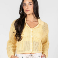 C'est Moi Yellow Cardigan
