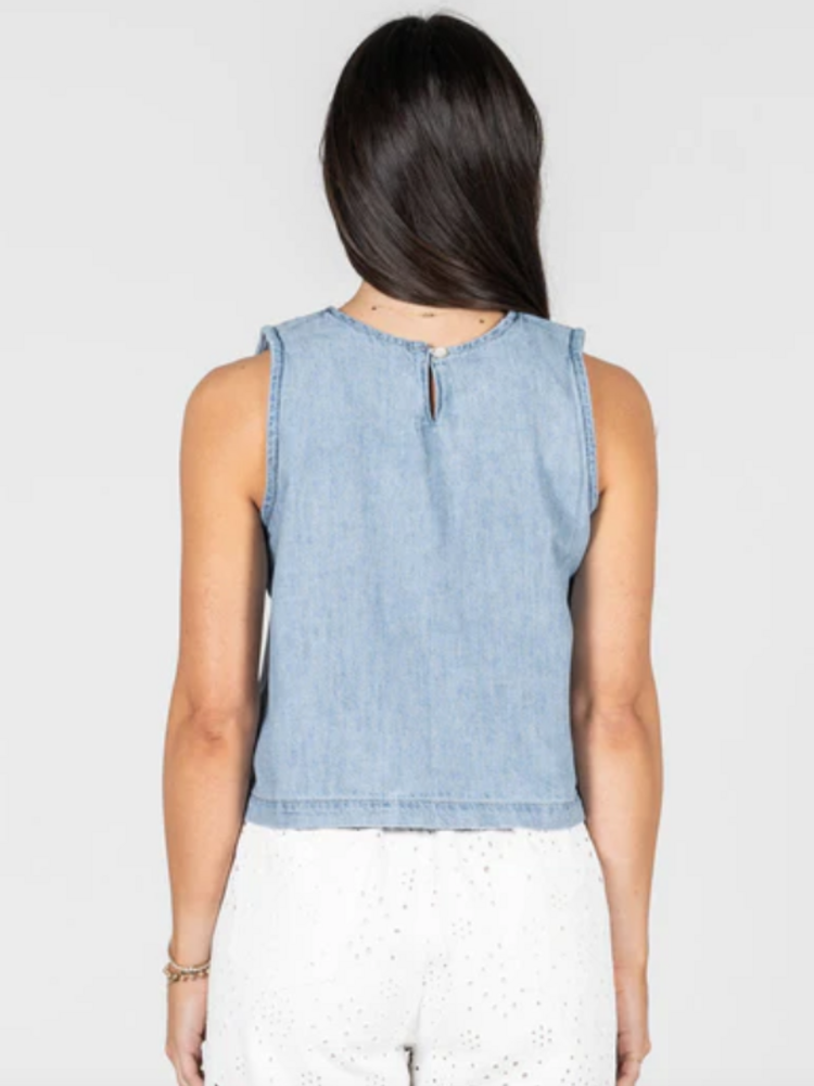 C'est Moi Denim Box Top