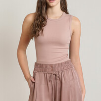 Dex Ribbed Tank Dusty