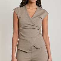 Dex Wrap Knit Top