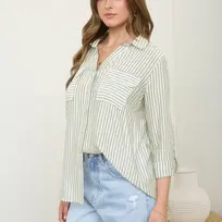 Olive Button Down