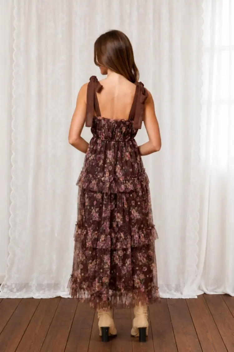 Floral Tiered Midi