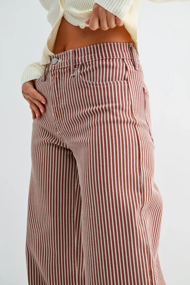 Spice Stripe Wide Leg