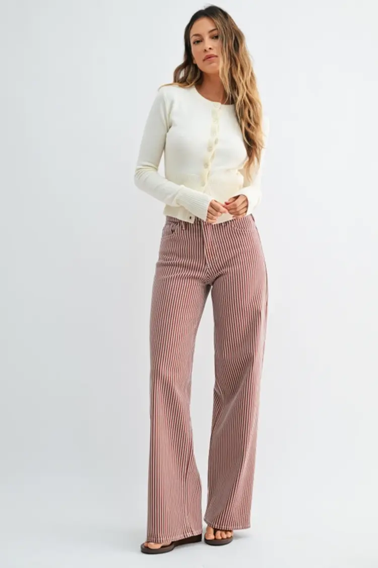 Spice Stripe Wide Leg