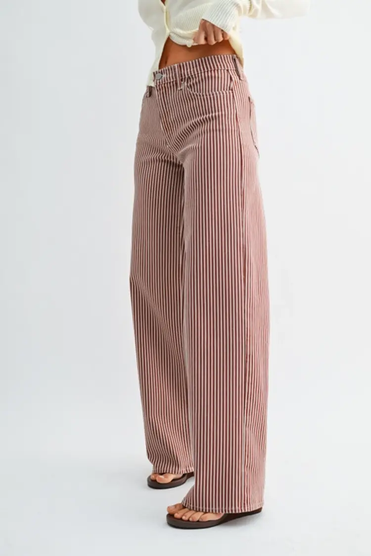 Spice Stripe Wide Leg