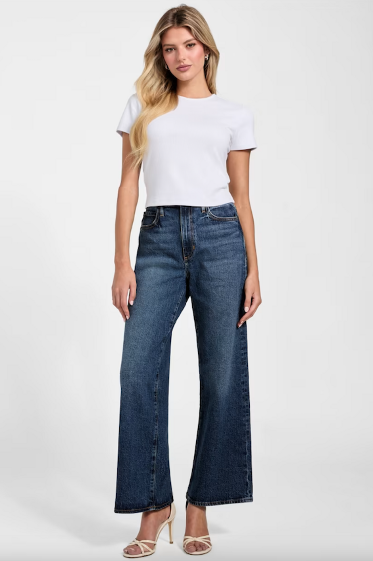 Guess High Rise Wide Leg Jeans