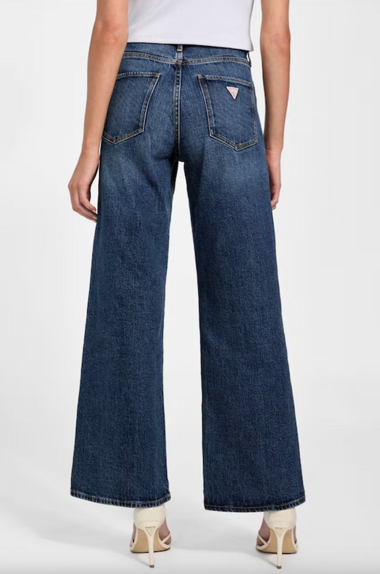 Guess High Rise Wide Leg Jeans