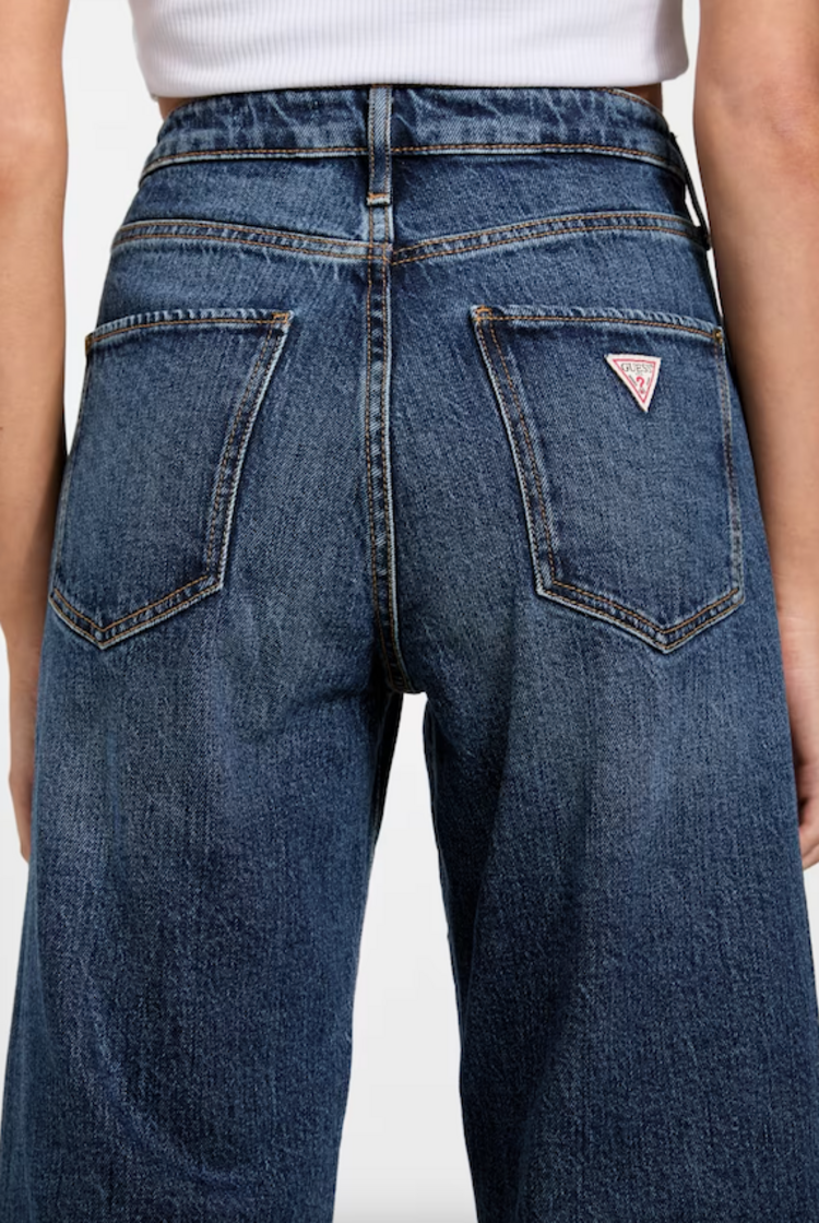 Guess High Rise Wide Leg Jeans