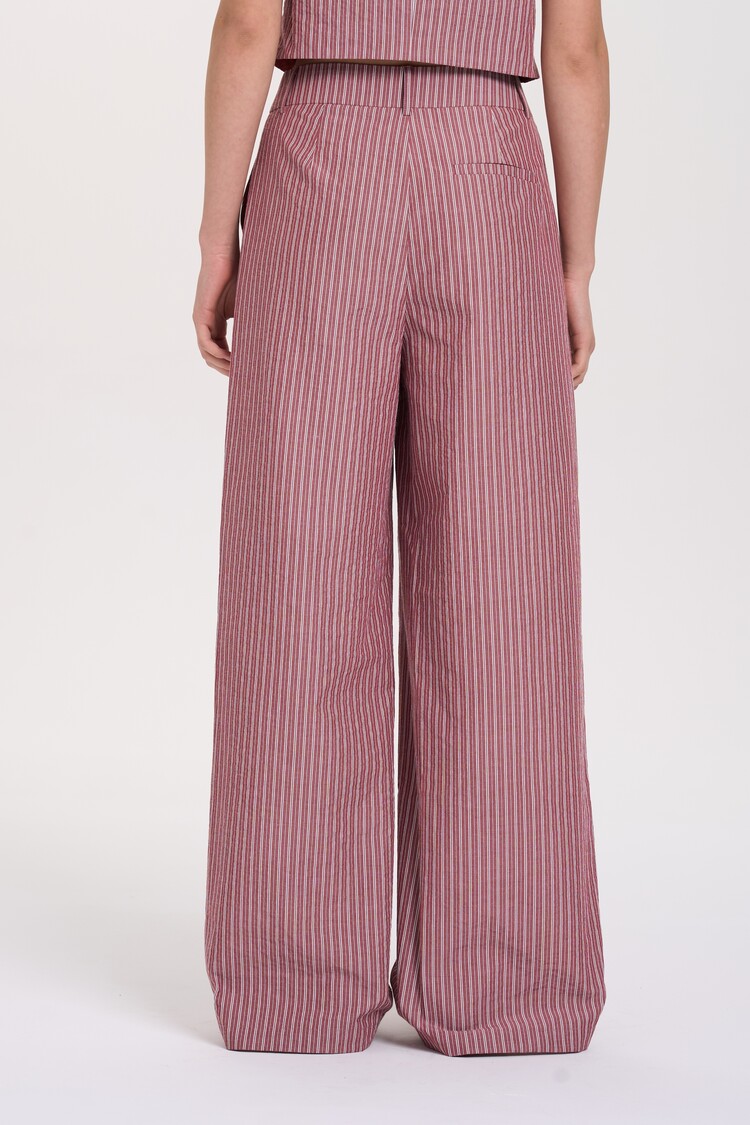 24 Colours Bordeaux Stripe Pants