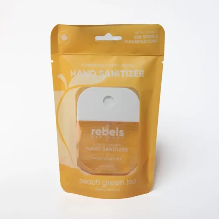 Rebels Peach Green Tea Pocket Hand Sanitizer