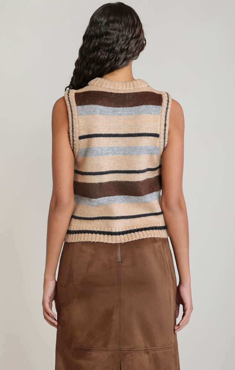 Dex Stripe Sweater Vest