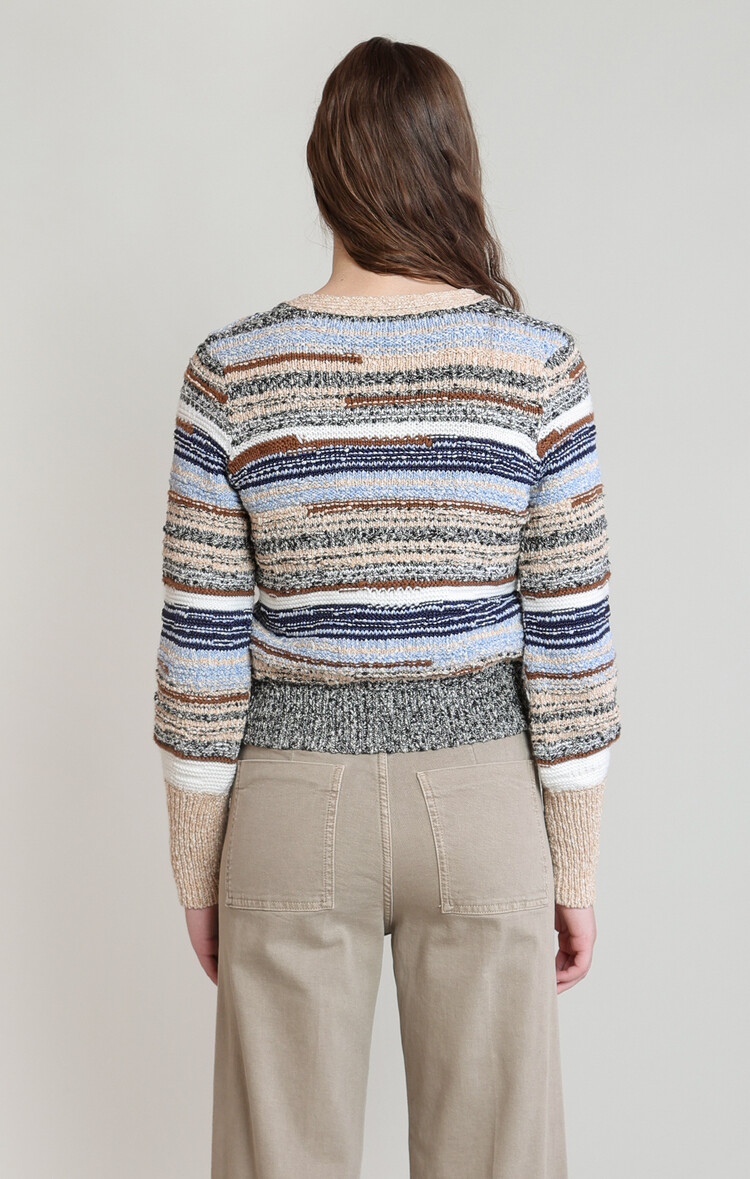 Dex Melange Stripe Cardi