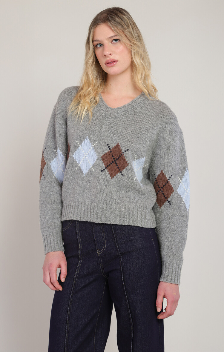 Room 34 Argyle Sweater