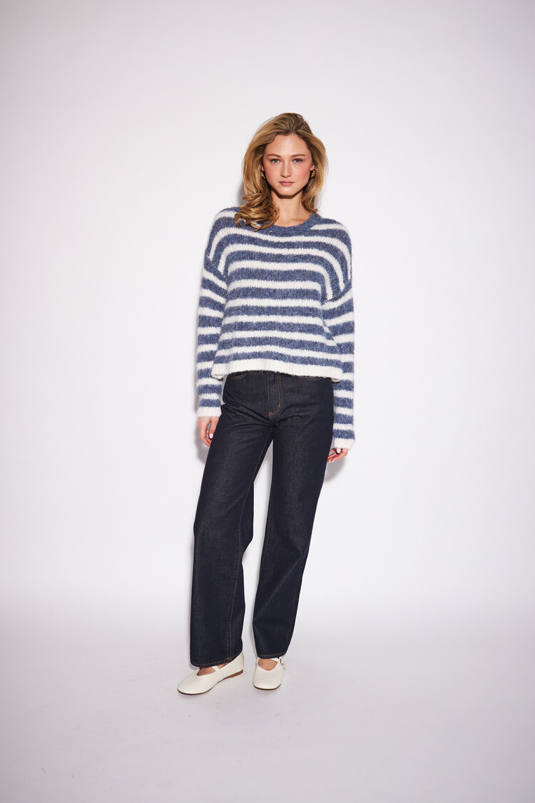 John + Jenn Carmen Blue Stripe