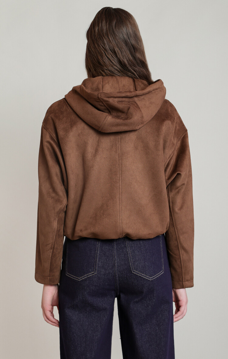 Dex Faux Suede Bomber
