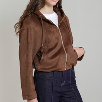 Dex Faux Suede Bomber