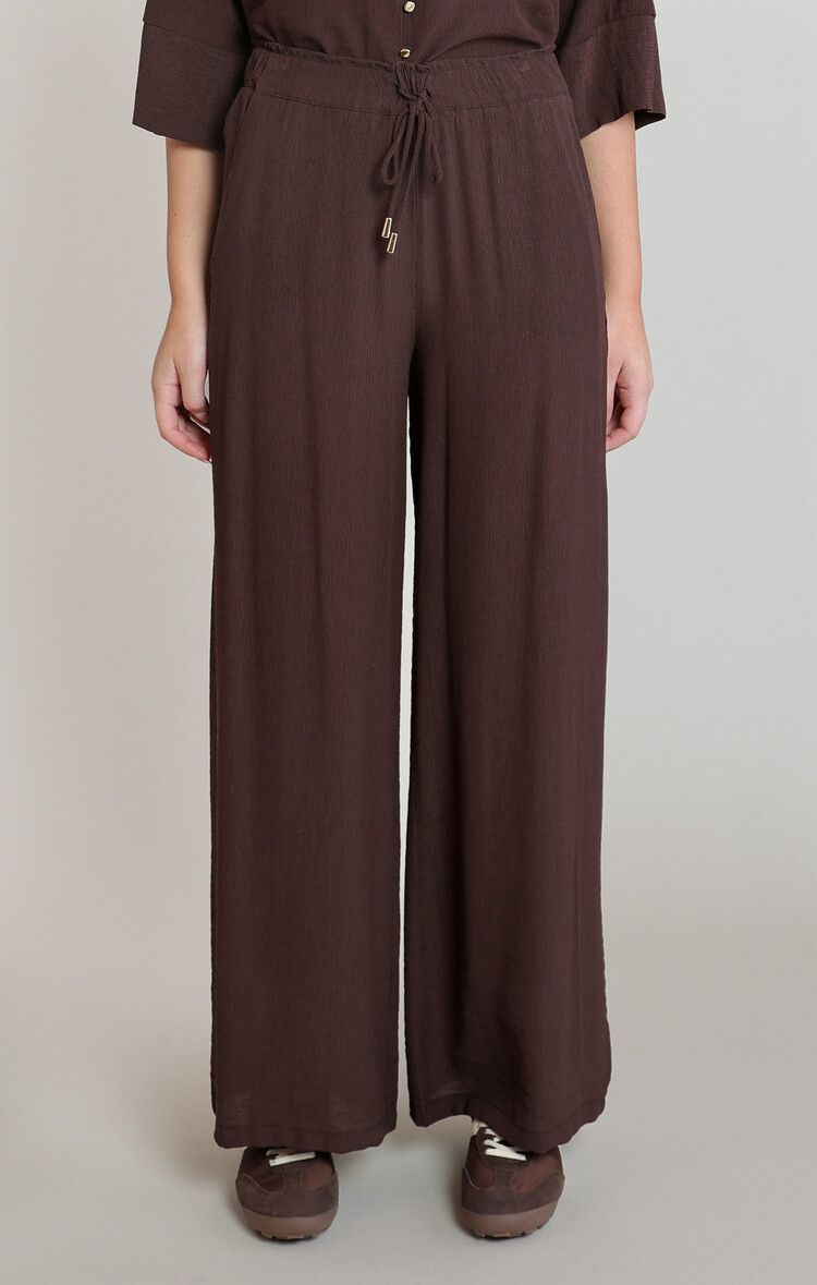 Dex Chocolate Flowy Pants