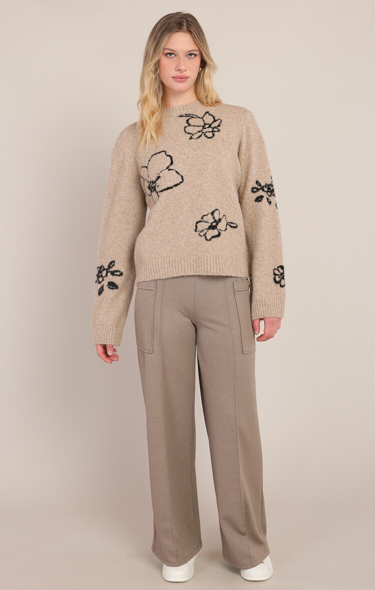 Room 34 Flower Crew Sweater