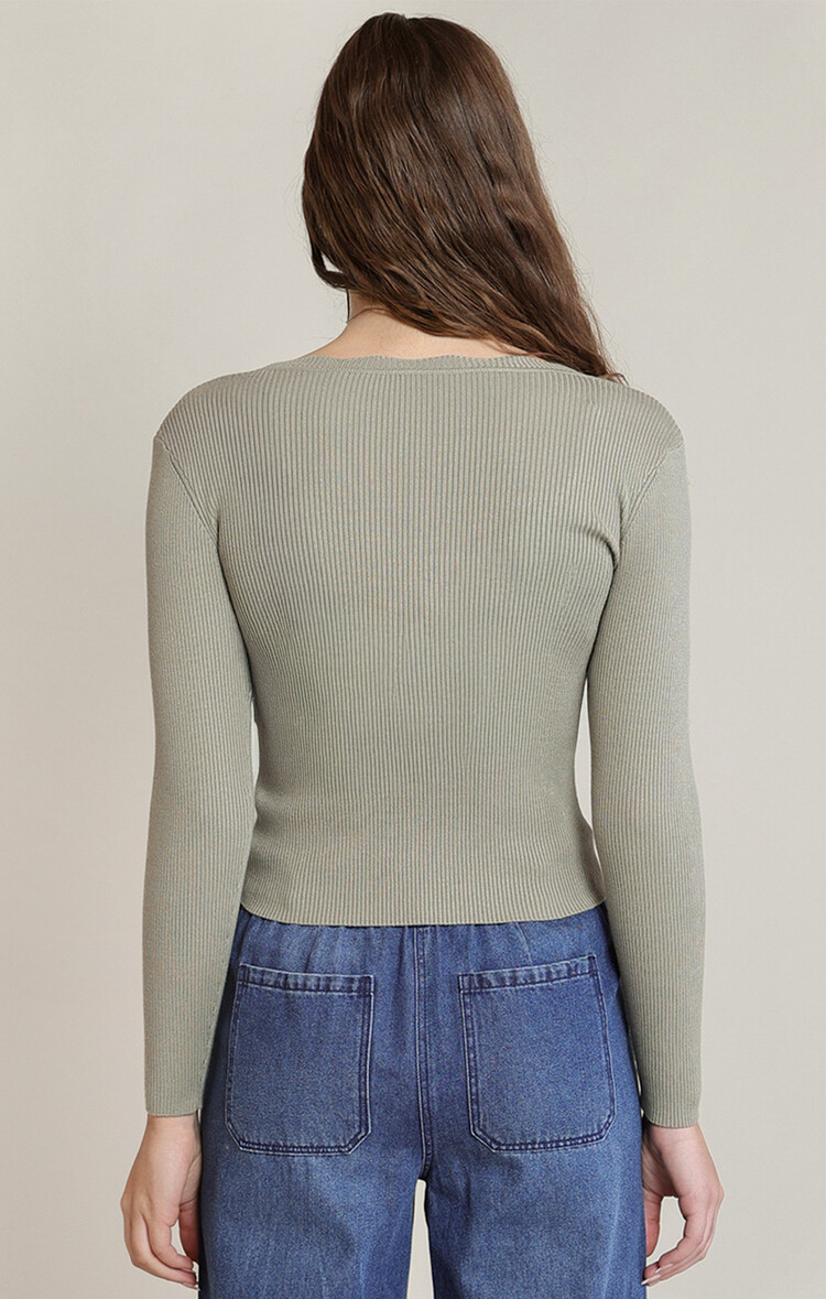 Dex Scallop Long Sleeve Top