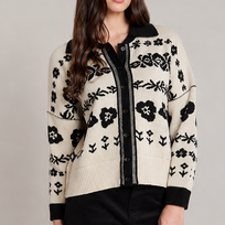 Dex Flower Jacquard Cardigan