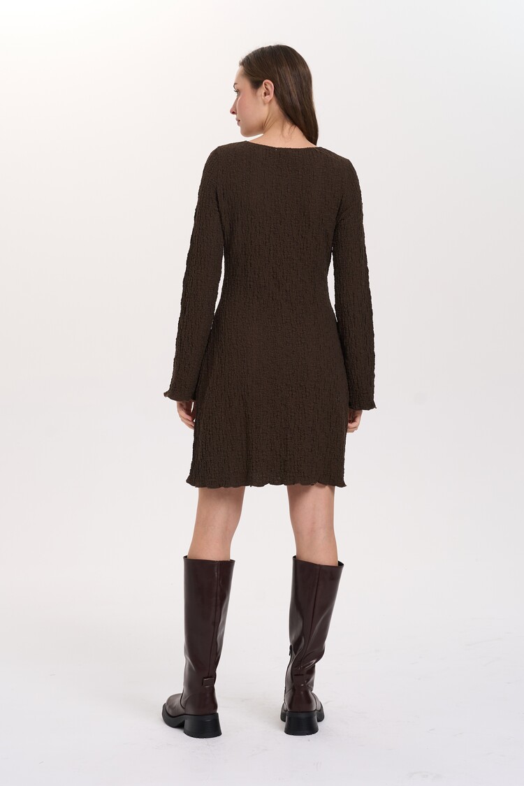 24 Colours Longsleeve Crinkle Dress
