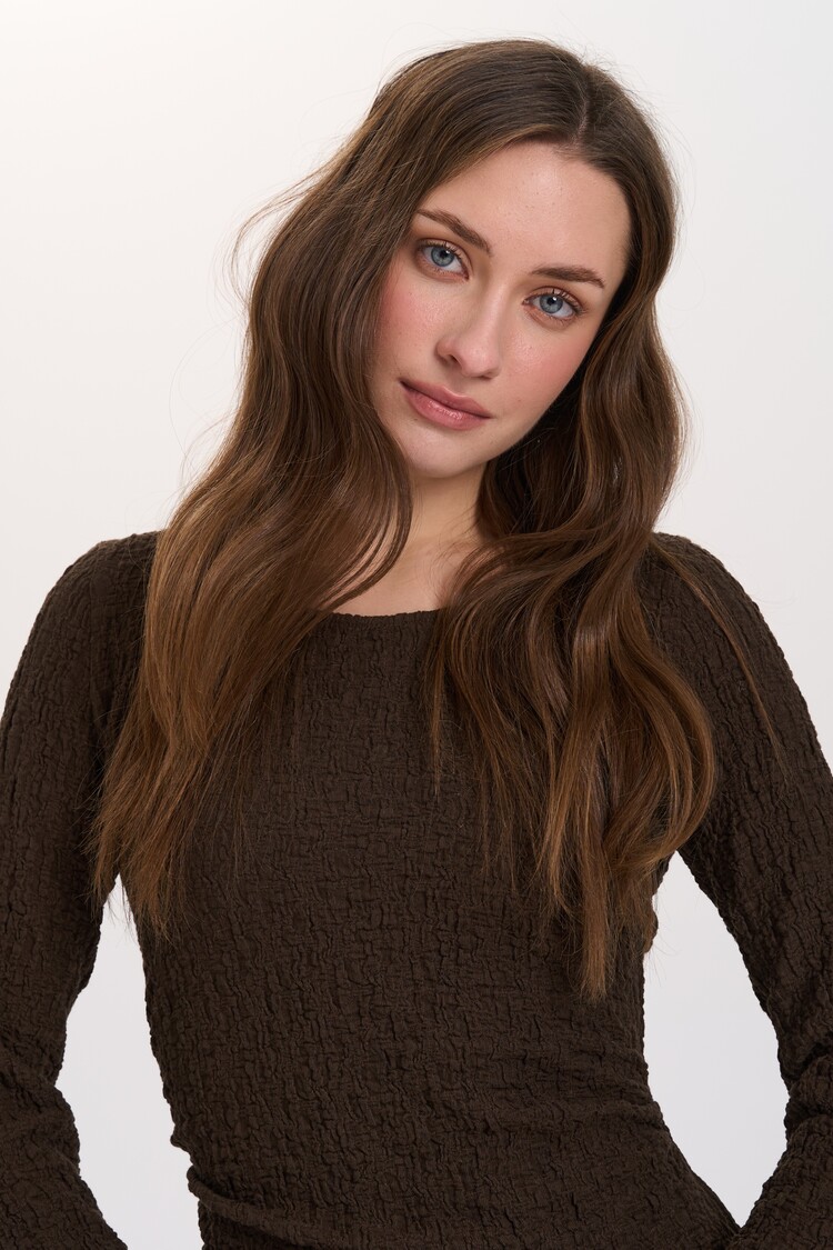 24 Colours Longsleeve Crinkle Dress