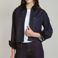 Dex Denim & Corduroy Collar Jacket