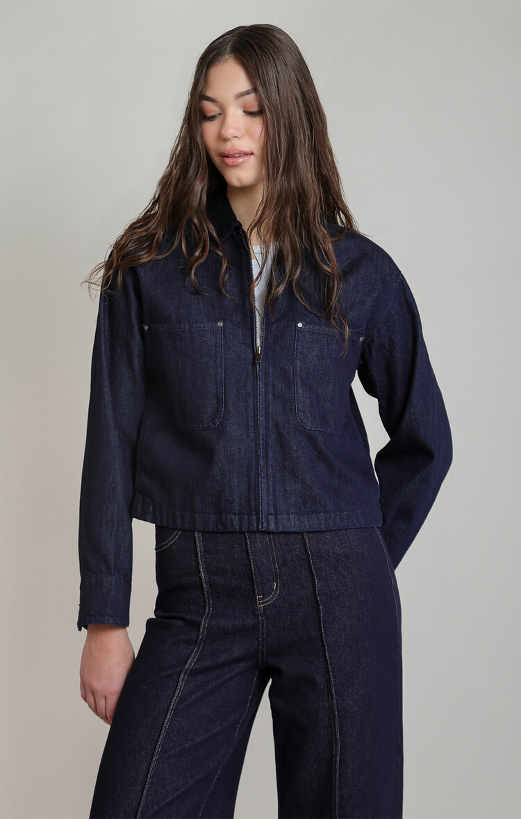 Dex Denim & Corduroy Collar Jacket