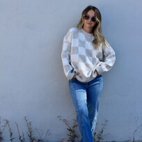 John + Jenn Hugo Check Sweater