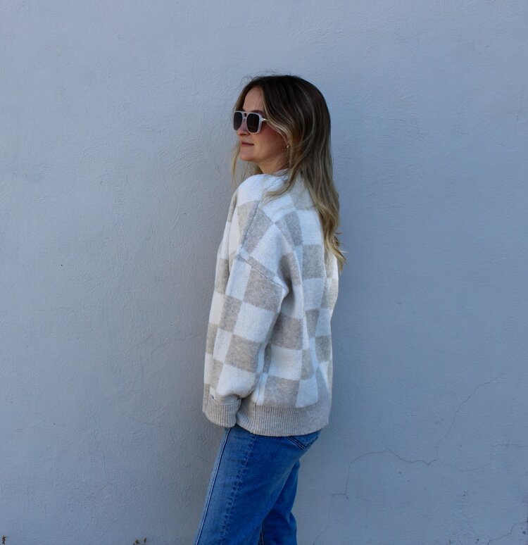 John + Jenn Hugo Check Sweater