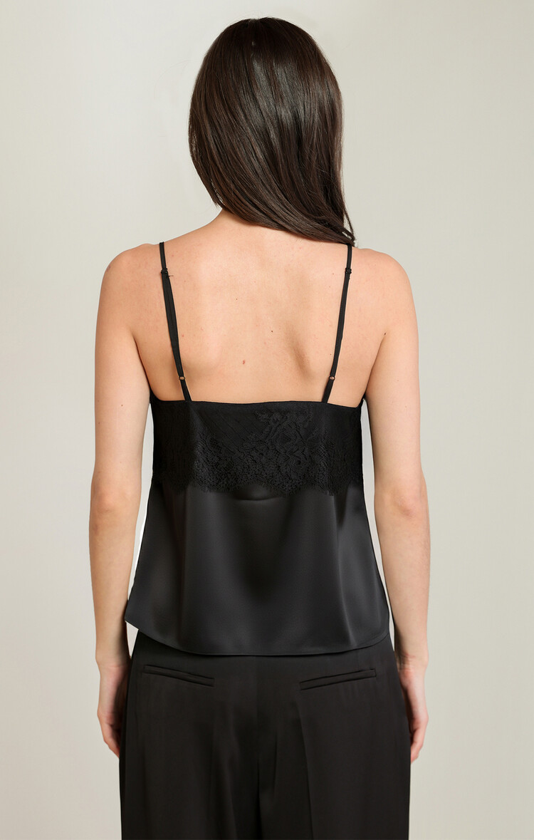 Black Tape Lace Cami