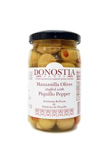 Donostia Foods Manzanilla Olives Stuffed with Piquillo Pepper