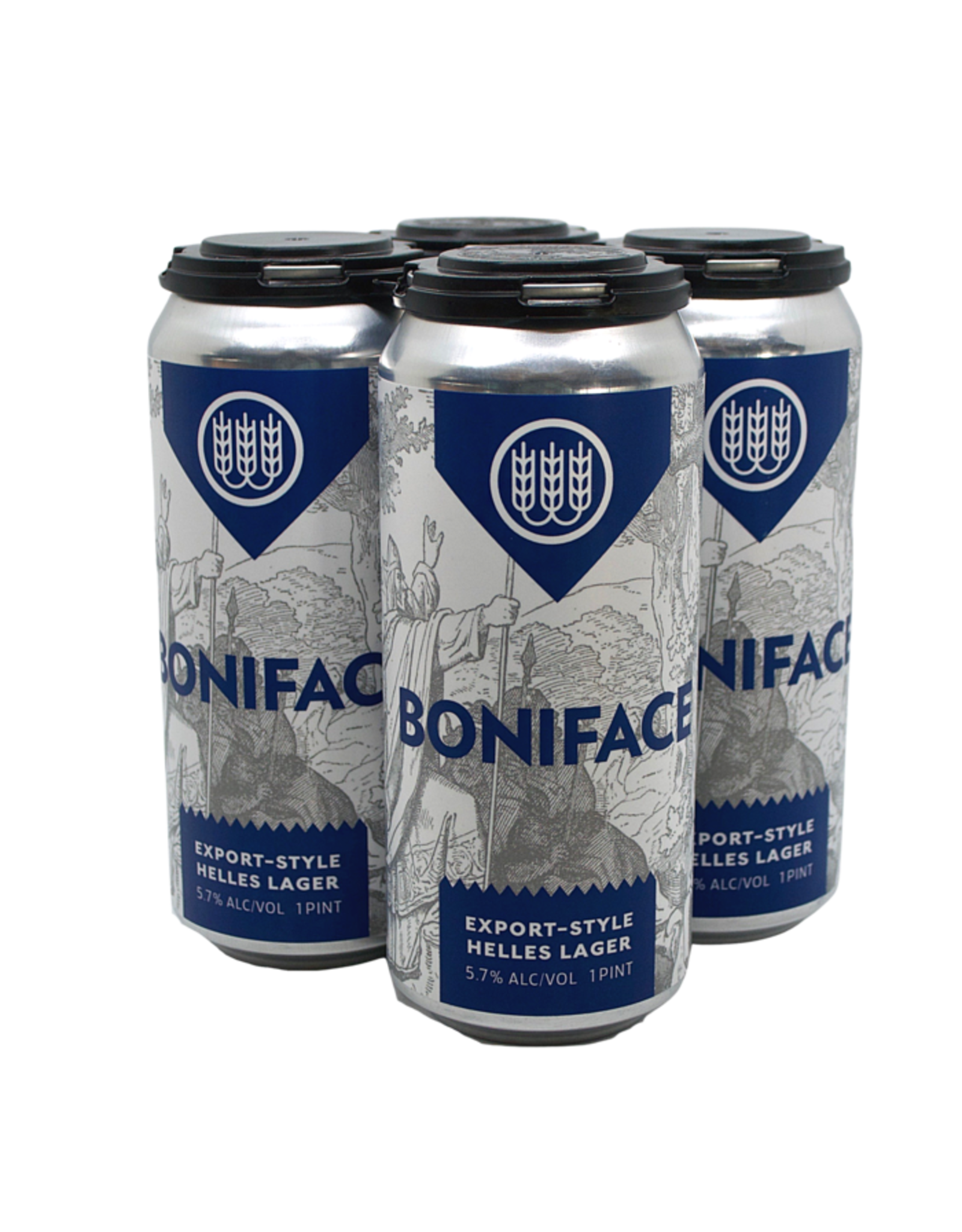 Schilling Beer Co. Boniface Export-Style Helles Lager 4pk 16oz cans