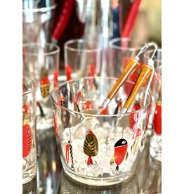 Ruby Red Glass with Chrome Lid Cocktail Shaker - BRIX Wine Shop