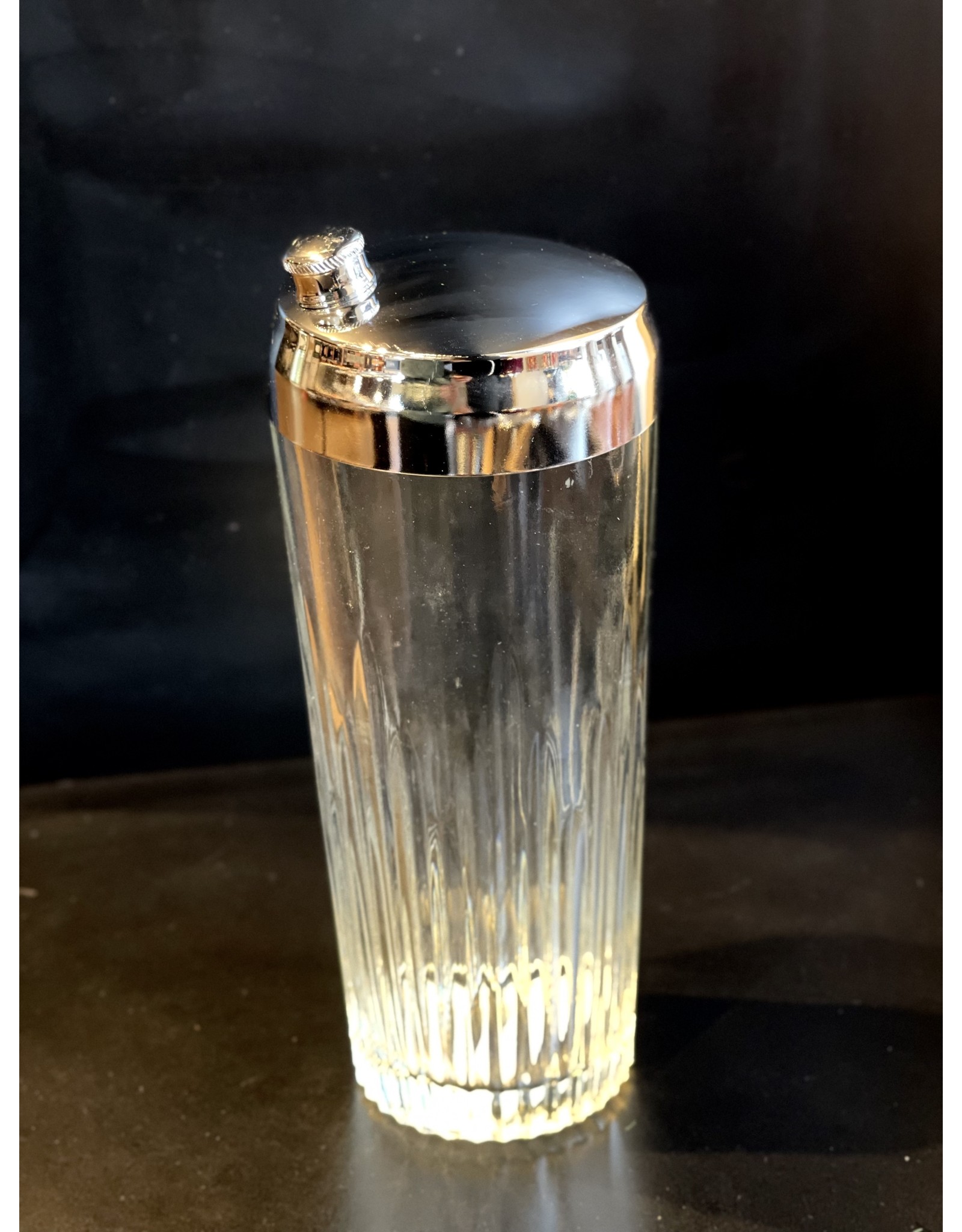 Fostoria Cocktail Shaker Clear with Molded Ribs