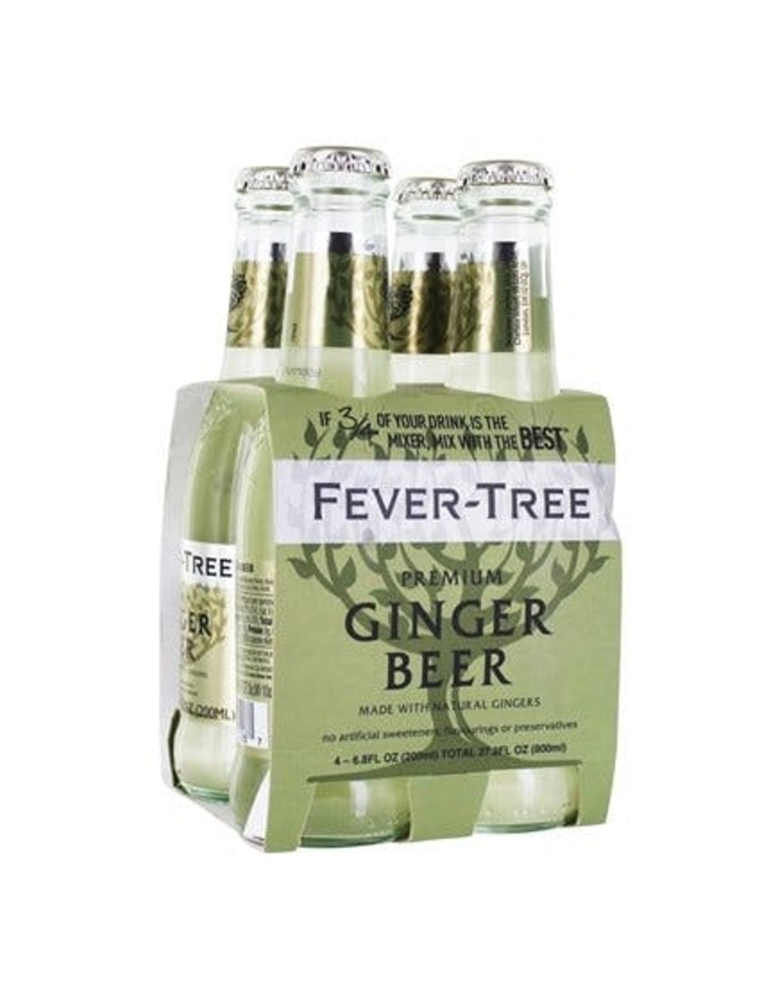Fever Tree Ginger Beer 4pk 200ml Bottle