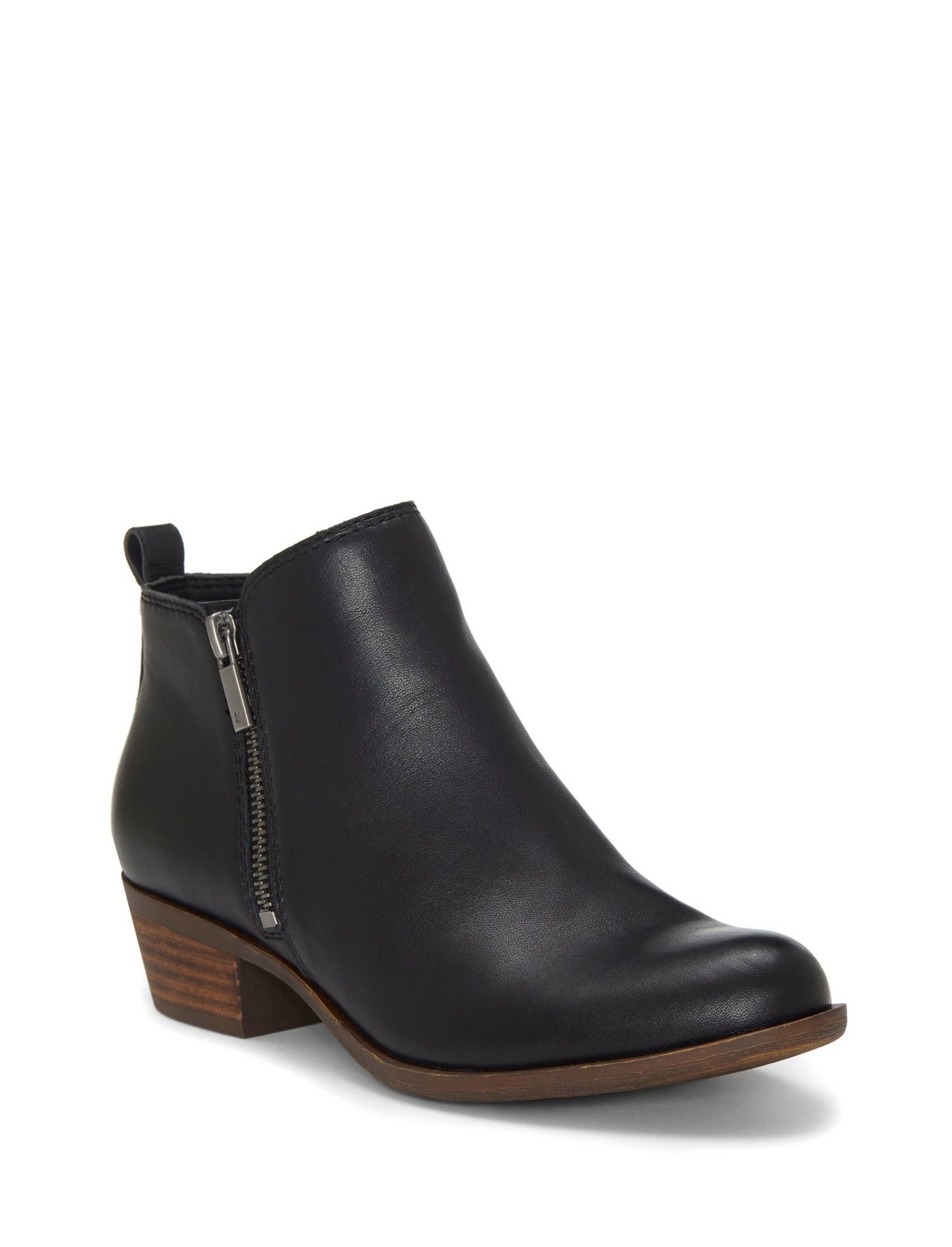 lucky basel bootie black leather