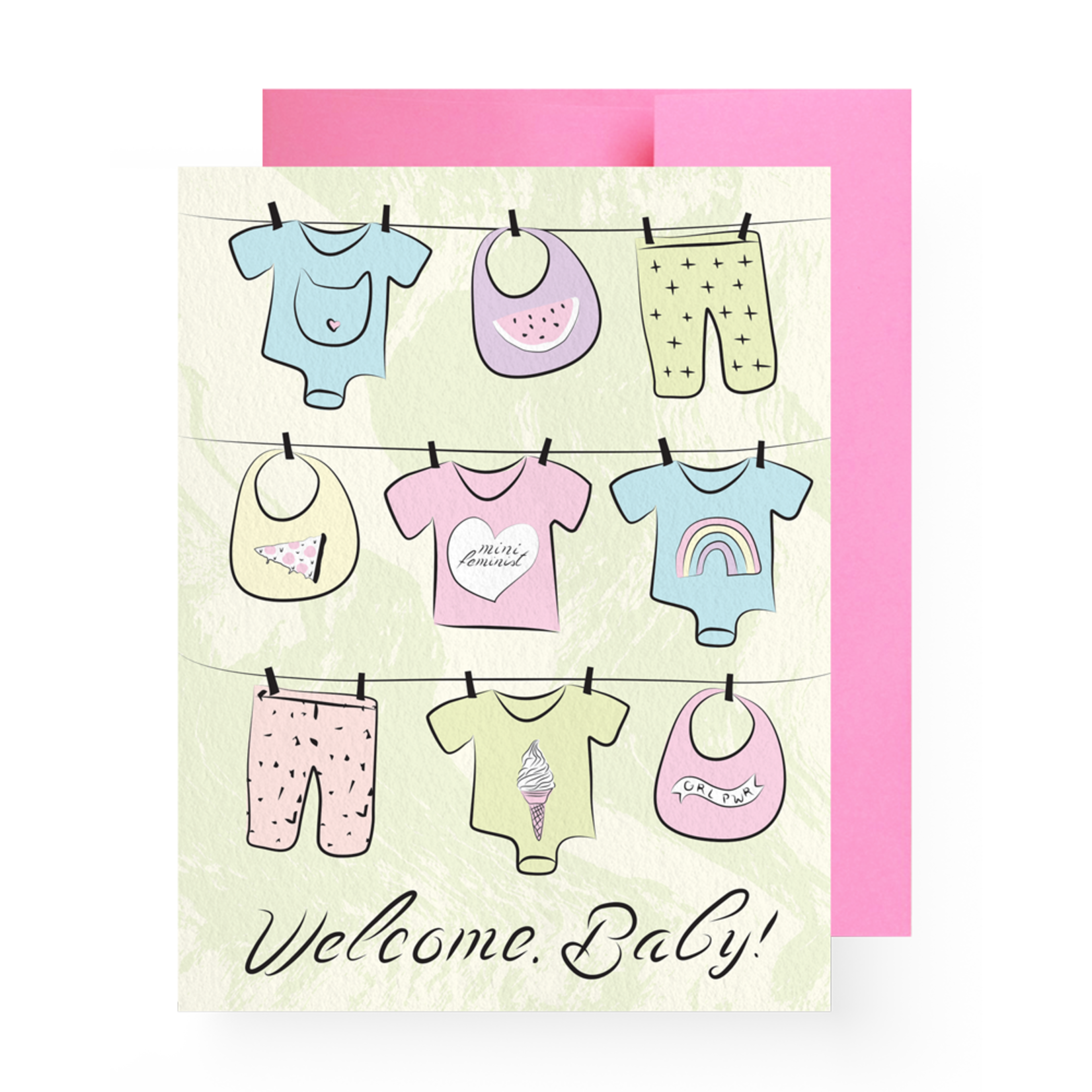 Boss Dotty Welcome, Baby Card