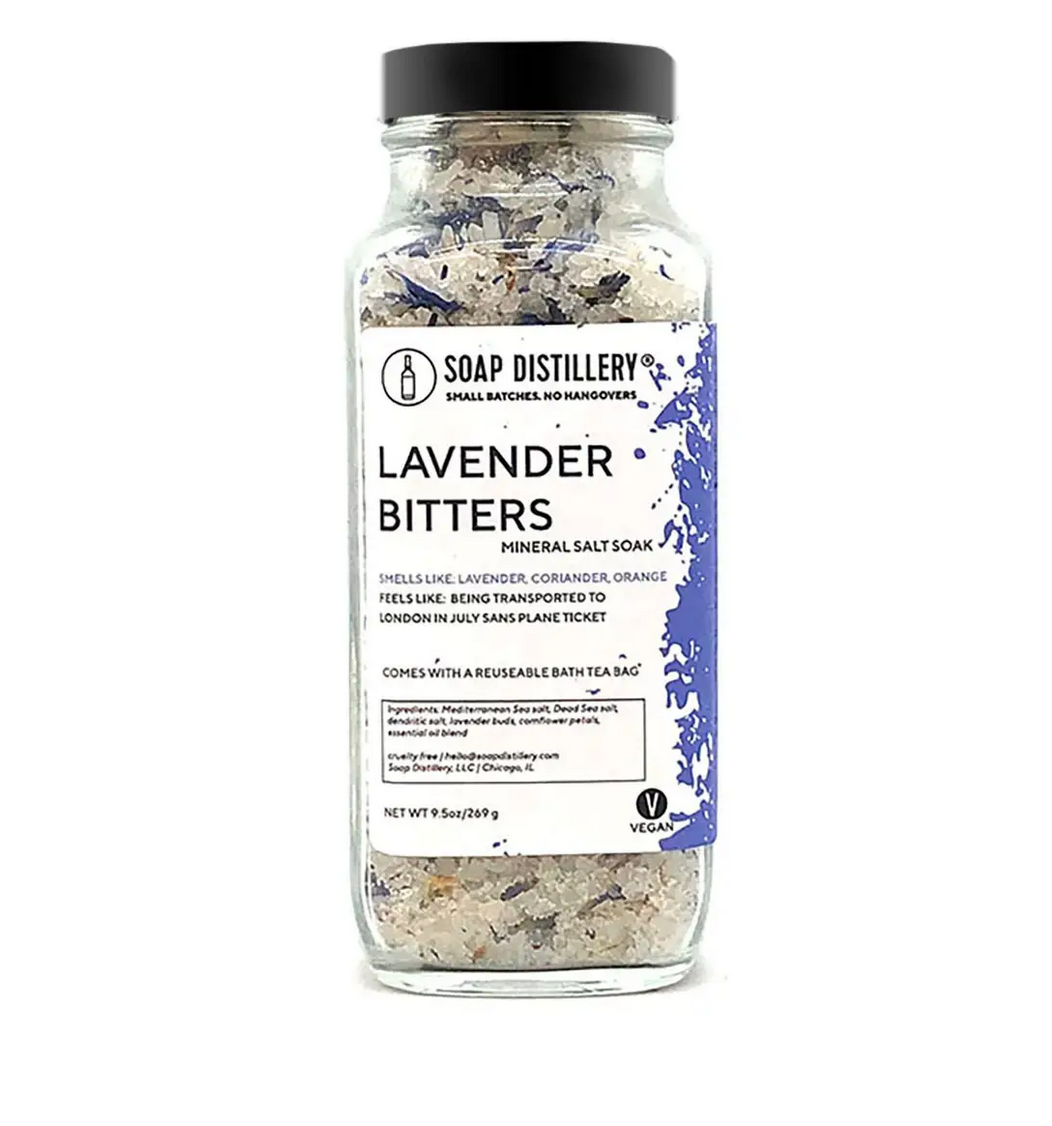 Lavender Bitters Mineral Salt Soak The Brass Owl