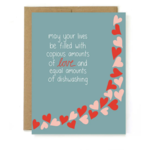 Unblushing Equal Emounts Wedding Card
