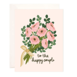 Bloomwolf Studio Happy Couple Bouquet Greeting Card