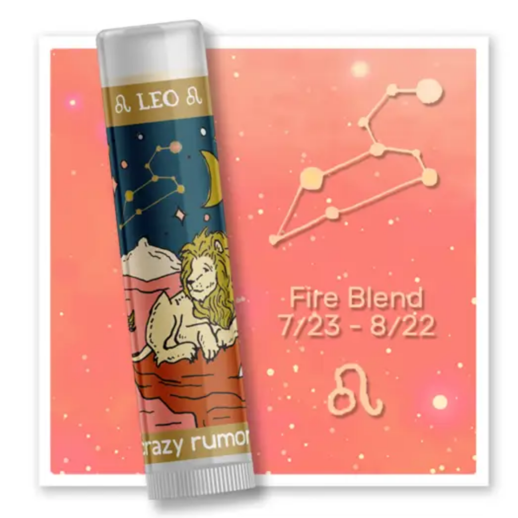 Crazy Rumors Leo - Fire Blend Lip Balm