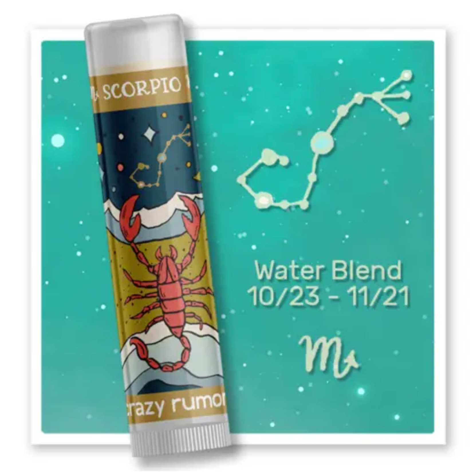 Crazy Rumors Scorpio - Water Blend Lip Balm