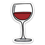 Brittany Paige Wine Glass Sticker
