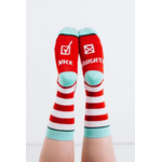 Woven Pear Naughty or Nice Socks