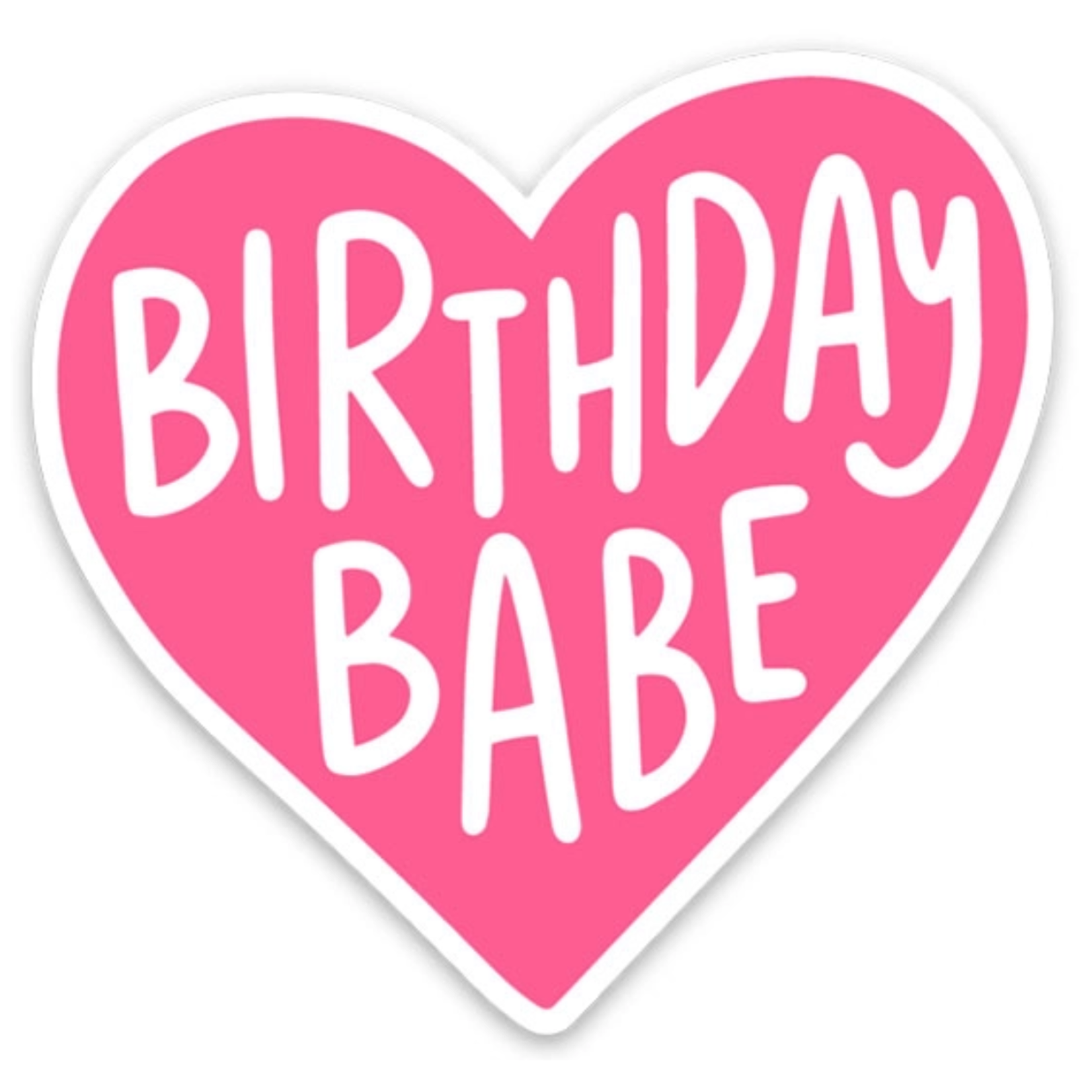 Brittany Paige Birthday Babe Heart Sticker