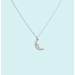 Ornamental Things Sterling Silver Man in the Moon Necklace