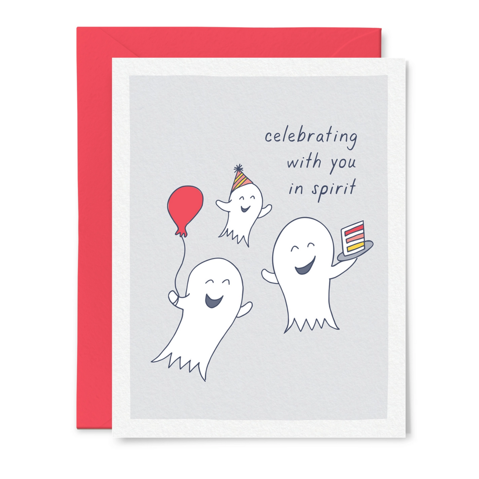 Tiny Hooray Celebrating with You in Spirit Birthday Card