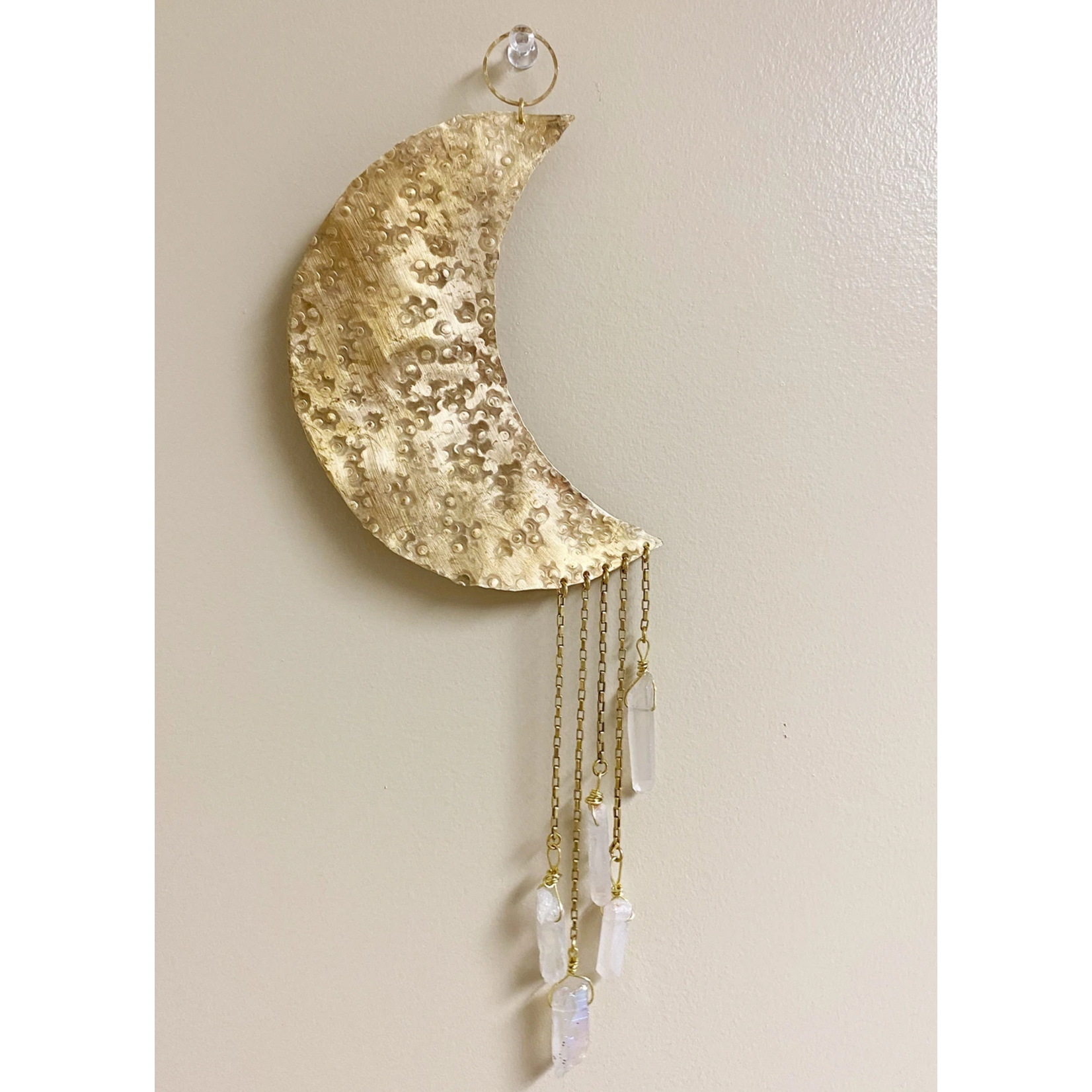 Metrix Jewelry Moon and Quartz Wall Hanging