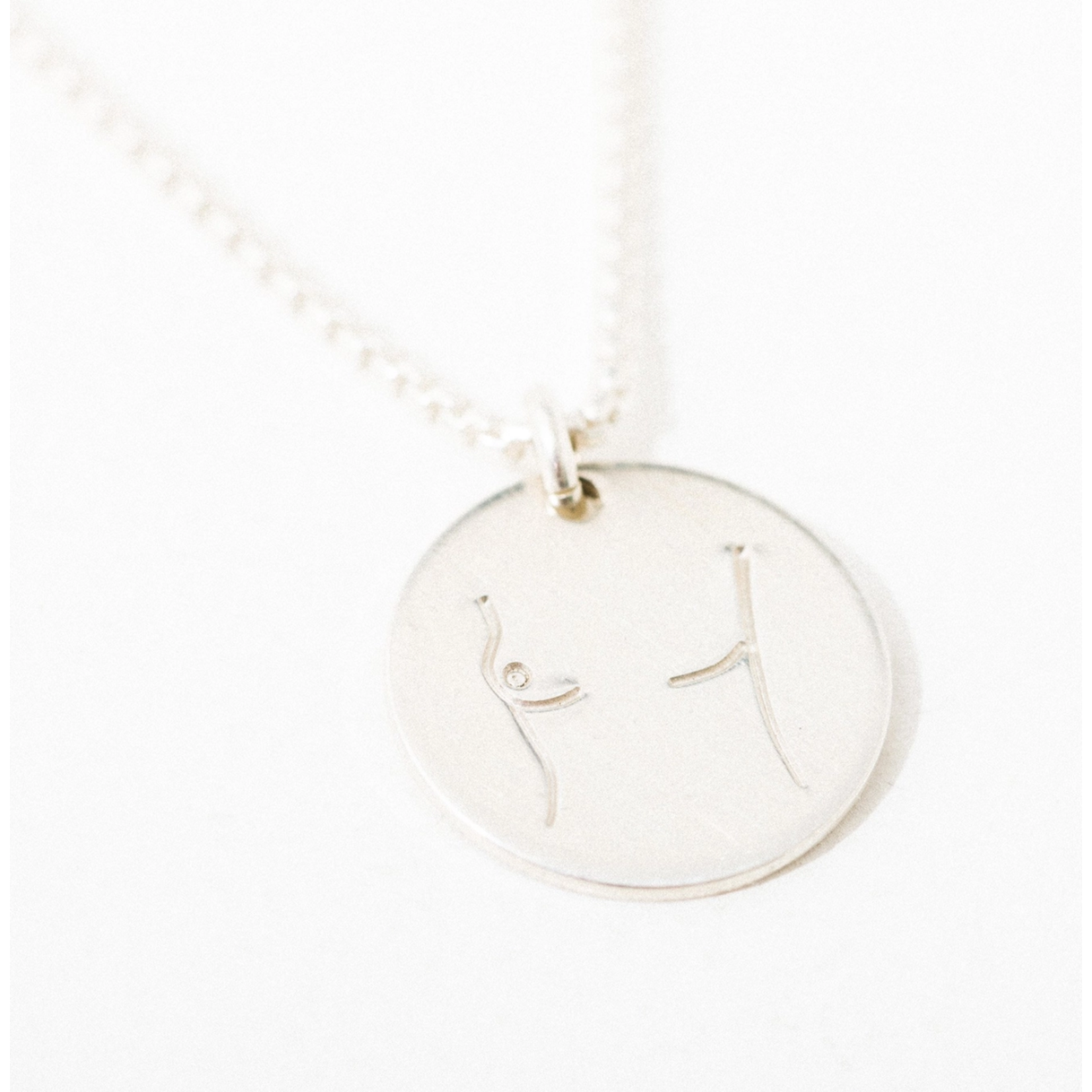 Larissa Loden Mastectomy Pendant Necklace-Sterling Silver-FINAL SALE